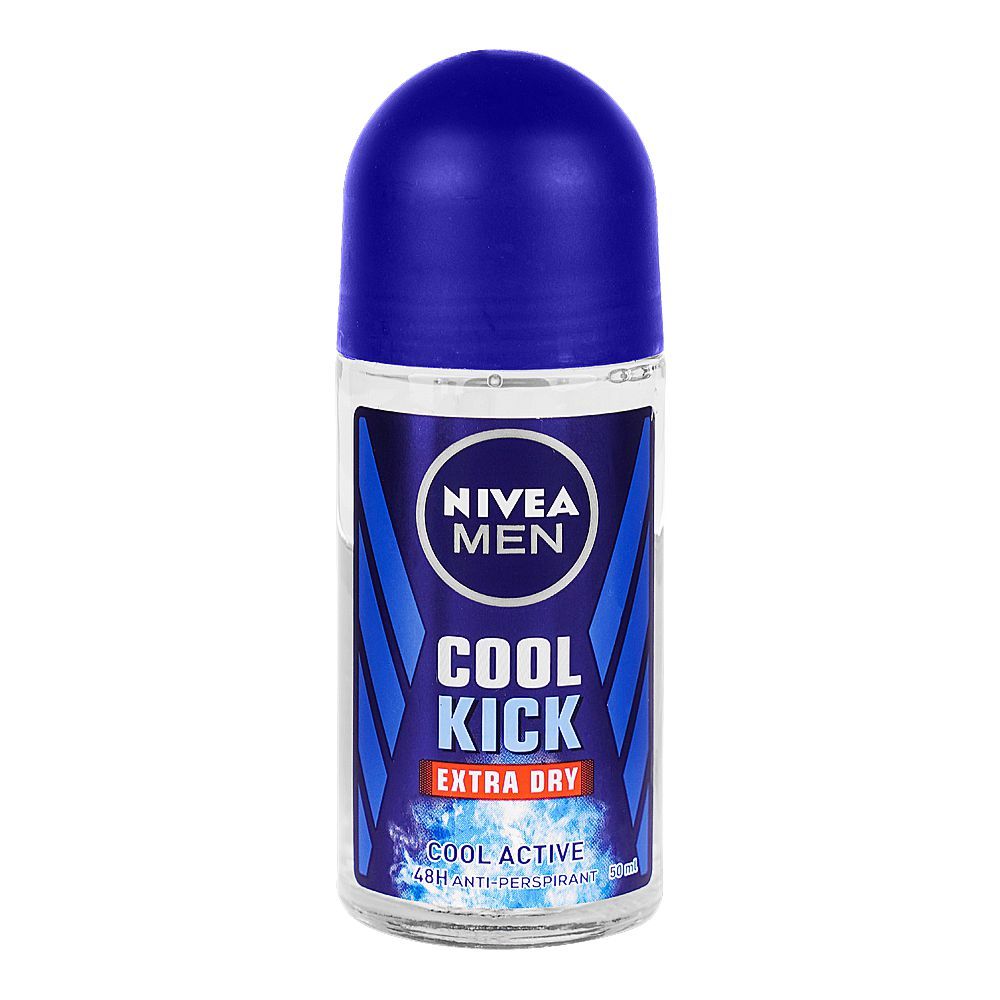 Nivea Men 48H Cool Kick Extra Dry Cool Active Roll On 50ml - Main Image