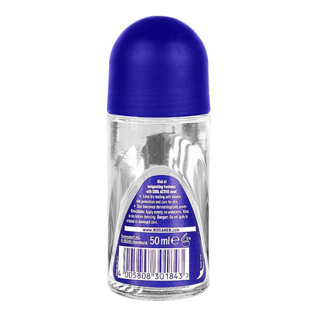 Nivea Men 48H Cool Kick Extra Dry Cool Active Roll On 50ml - Image 2