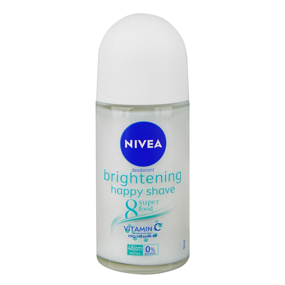 Nivea Brightening Happy Shave Vitamin C Deodorant Roll-On, 50ml - Main Image