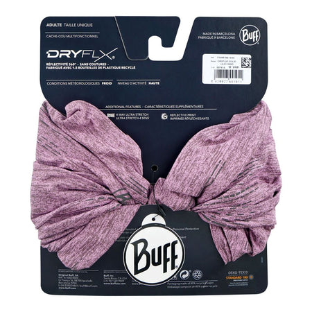 Buff Dryflx Solid Multifunctional Neckwear, Lilac Sand, BF118096640 - Image 2