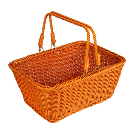 Inaaya Traders Rattan Picnic Basket With Double Handle - Main Image