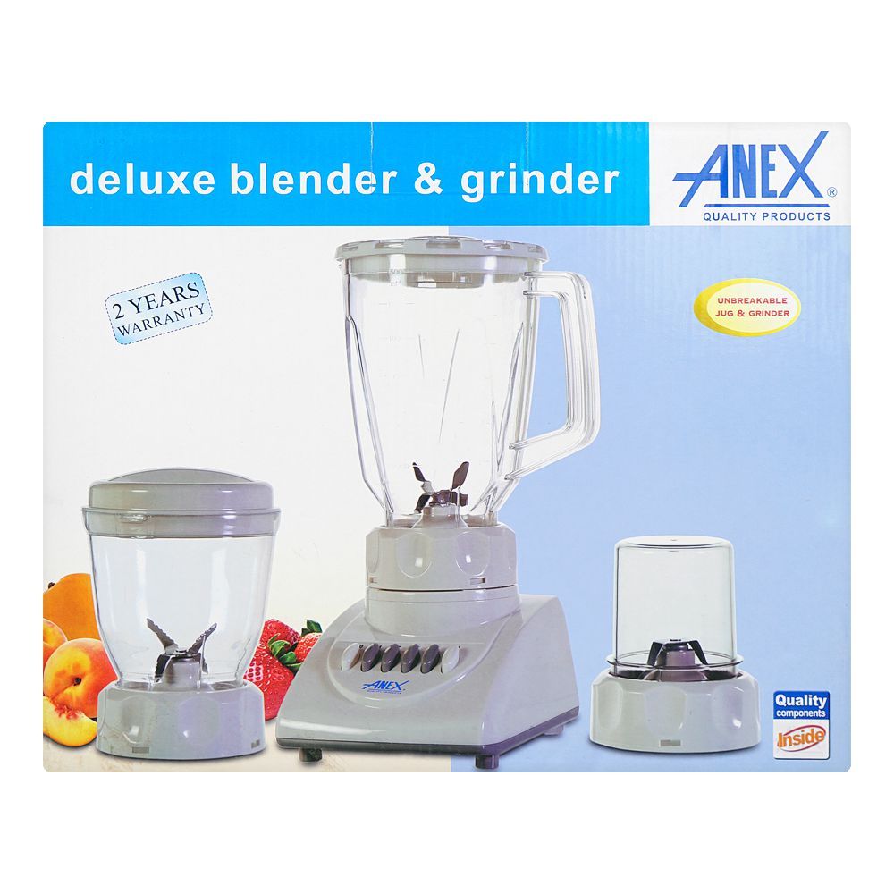 Anex Deluxe Blender & Grinder, White, AG-699 UB - Image 3