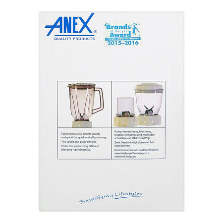 Anex Deluxe Blender & Grinder, White, AG-699 UB - Image 5