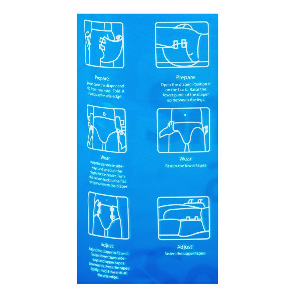 Smart Adult Diaper, Waist 29.5-43.3 Inches, Medium, 10-Pack - Image 4