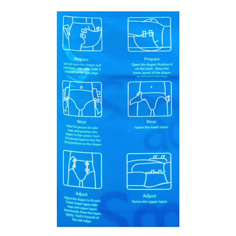 Smart Adult Diaper, Waist 43.3-61.4 Inches, Large, 10-Pack - Image 4