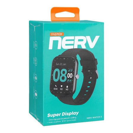 Faster 1.99" Nerv 3 Smart Watch, Gold - Image 2
