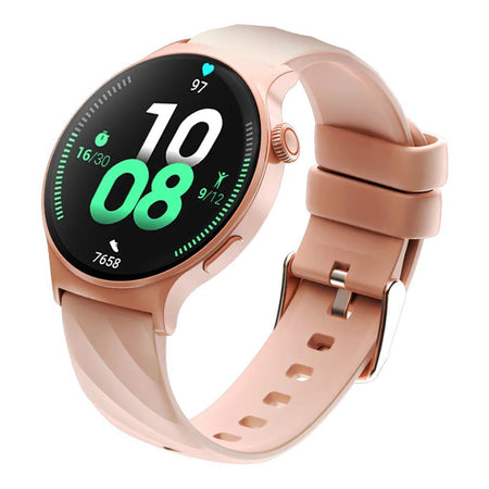 Faster 1.43" Amoled Display Nerv 3 Pro Smart Watch, IP68 Waterproof, 2 Straps, Pink - Main Image