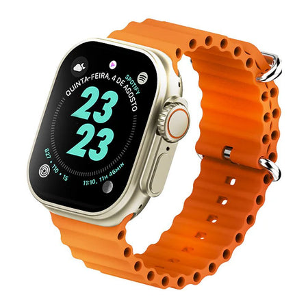 Faster 2.04" Amoled Display Nerv Ultra Smart Watch, 2 In 1 Straps, Gun Color - Main Image