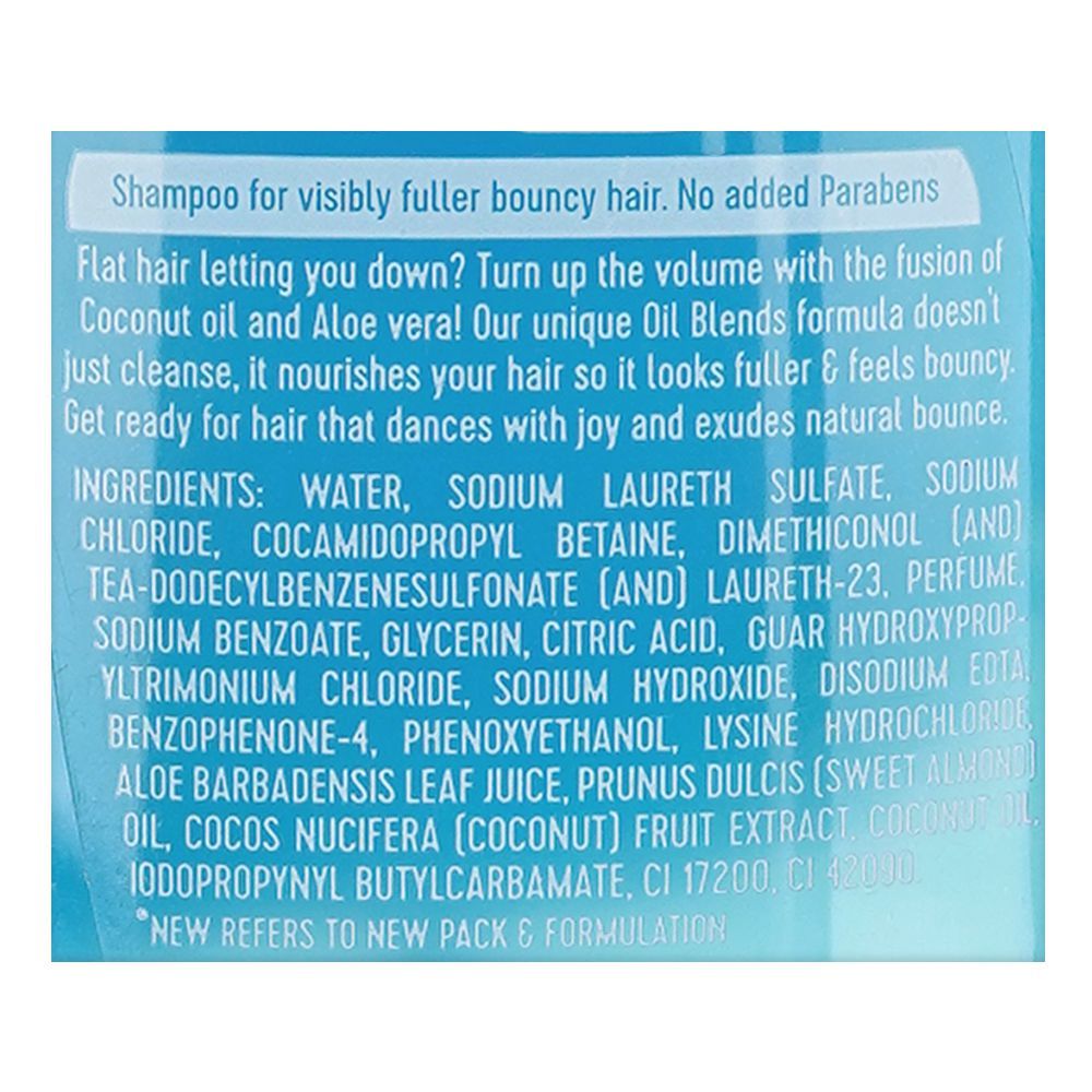 Sunsilk Coconut Oil and Aloe Vera Bouncy Volume Shampoo, 380ml - Image 3