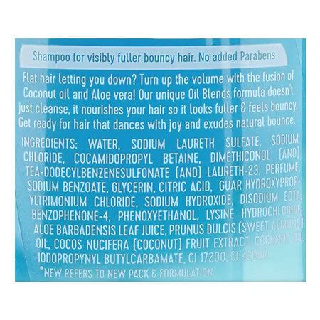 Sunsilk Coconut Oil and Aloe Vera Bouncy Volume Shampoo, 380ml - Image 3