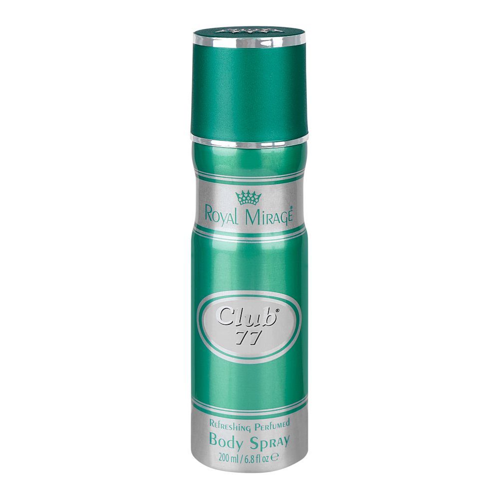 Royal Mirage Club 77 Refreshing Perfumed Body Spray, 200ml - Main Image