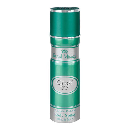 Royal Mirage Club 77 Refreshing Perfumed Body Spray, 200ml - Main Image