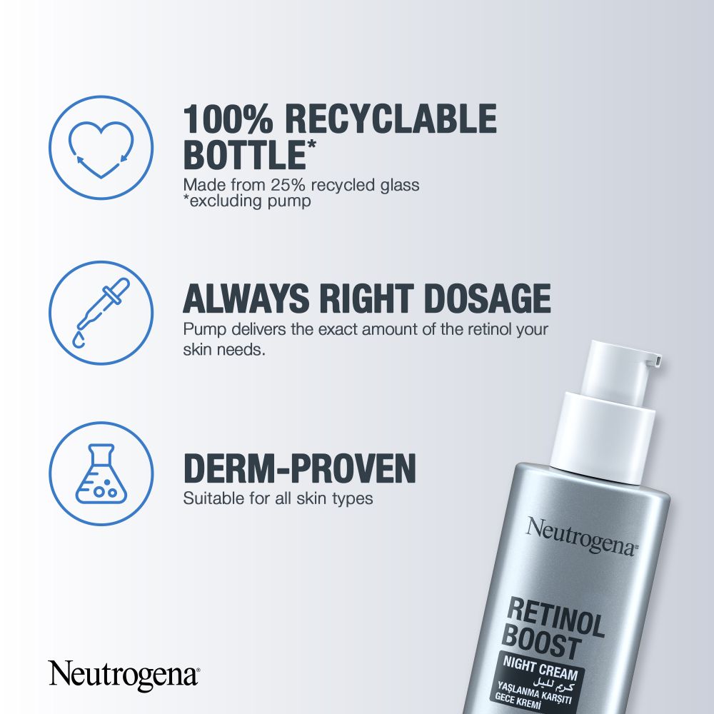 Neutrogena Retinol Boost Anti Age Night Cream, 50ml - Image 6