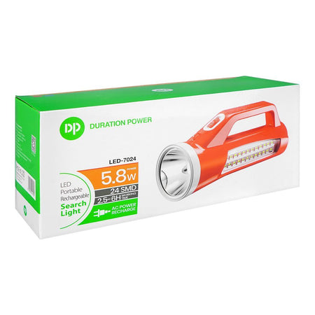 DP LED Portable Rechargeable LED Search Light, 1300mAh, 5.8W, DP-7024 - Image 2