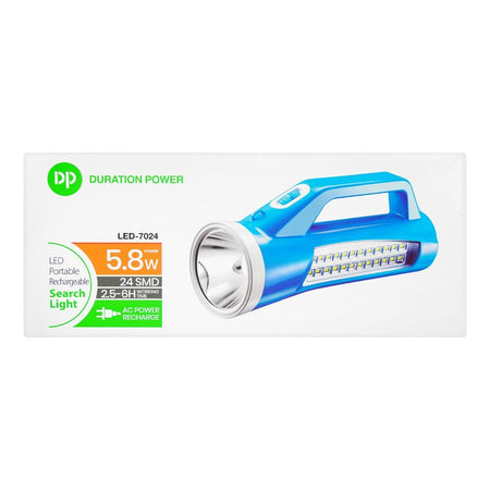DP LED Portable Rechargeable LED Search Light, 1300mAh, 5.8W, DP-7024 - Image 3