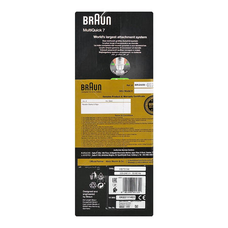 Braun Multiquick-7 Hand Blender, 600ml Plastic Beaker, 1000W, MQ-7005B - Image 7