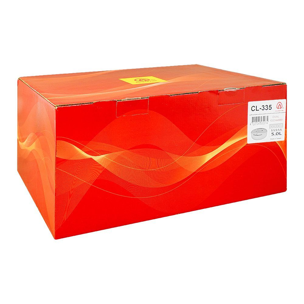Golden Fire Oval Hot Pot, Food Warmer, 5000ml, Silver, 335S/S - Image 2