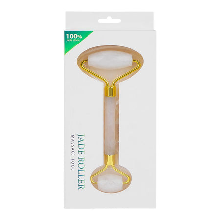 White Jade Roller Facial Massage Tool, 100% Natural Gemstone, Anti-Aging - Image 3