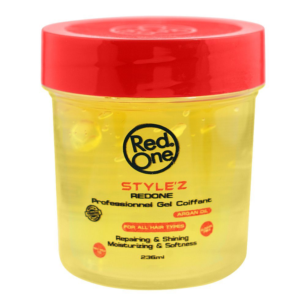 Redone Style'z Professional Hair Gel With Argan Oil, For All Hair Types, 236ml - Main Image