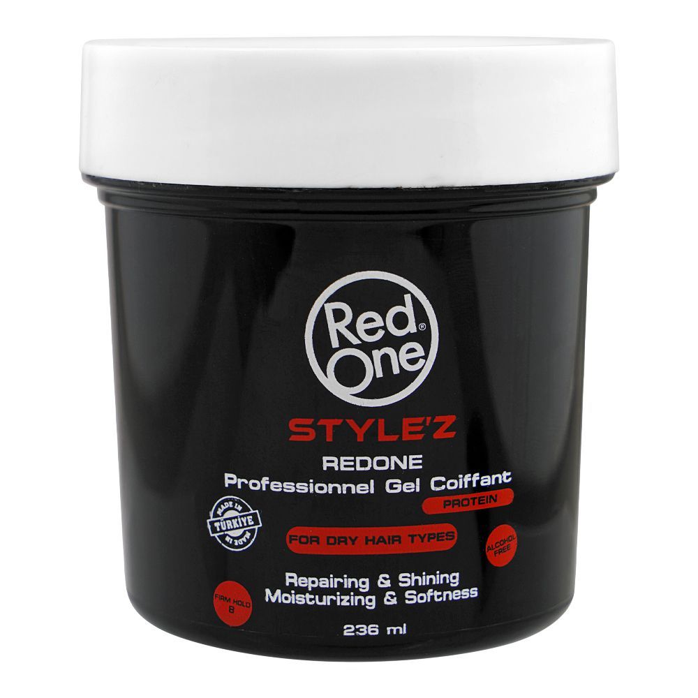 Redone Style'z Professional Hair Gel With Protein, For Dry Hair, 236ml - Main Image