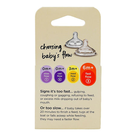 Tommee Tippee Natural Start Fast Flow Soft Teats, For 6 Months+, 2-Pack, 423963 - Image 5