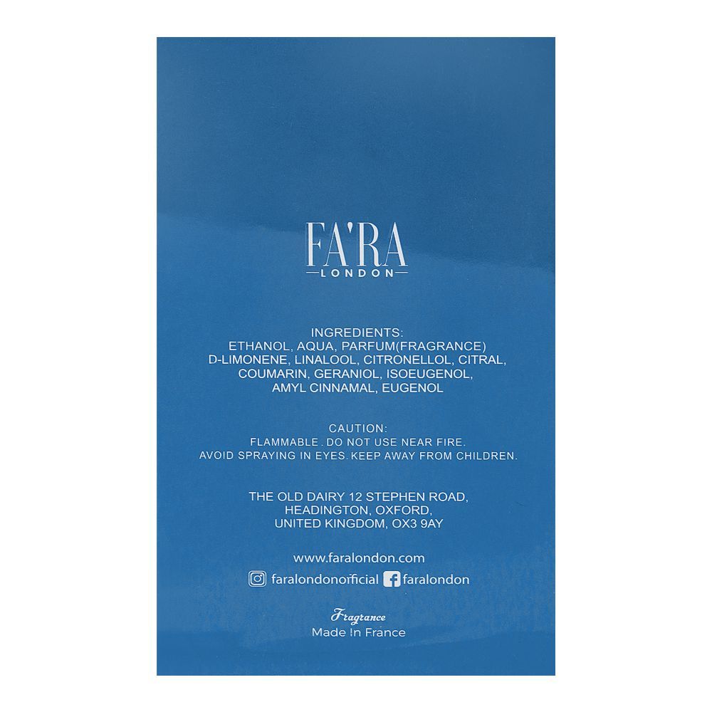 Fa'ra The Blue, Eau de Parfum, For Men, 100ml - Image 3