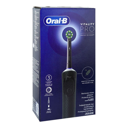 Oral B Vitality Pro Rechargeable Toothbrush, 3 Cleaning Modes & 2 Minutes Timer, Black, D103.413.3 - Main Image