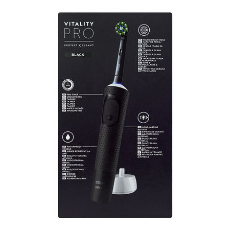 Oral B Vitality Pro Rechargeable Toothbrush, 3 Cleaning Modes & 2 Minutes Timer, Black, D103.413.3 - Image 2