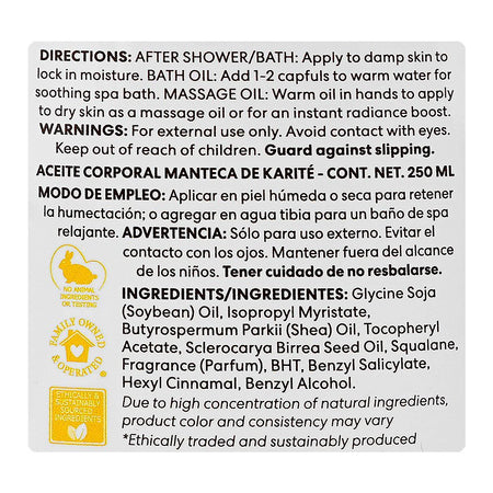 Palmer's Shea Butter & Vitamin E Raw Shea Nourish Body Oil, 250ml - Image 3