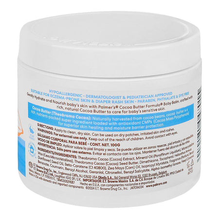 Palmer's Cocoa Butter & Vitamin E Baby Balm, For Diaper Rash Skin, 100g - Image 3