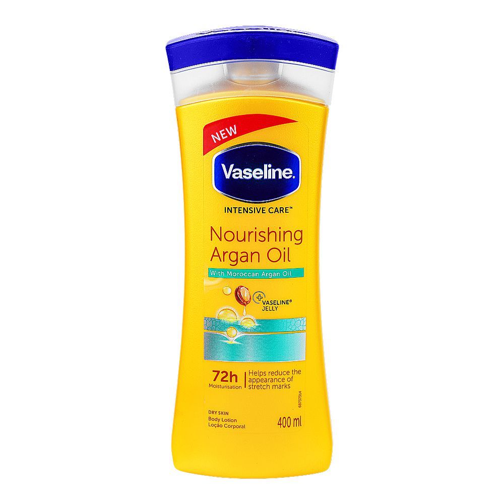 Vaseline Intensive Care Nourishing Argan Oil Body Lotion, For Dry Skin, 400ml - Main Image