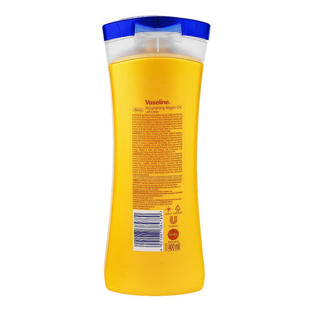 Vaseline Intensive Care Nourishing Argan Oil Body Lotion, For Dry Skin, 400ml - Image 2