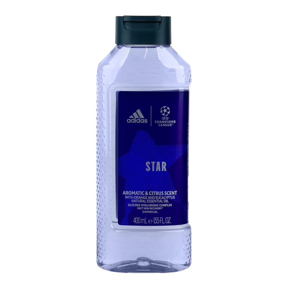 Adidas Star Aromatic & Citrus Scent Shower Gel, 400ml - Main Image