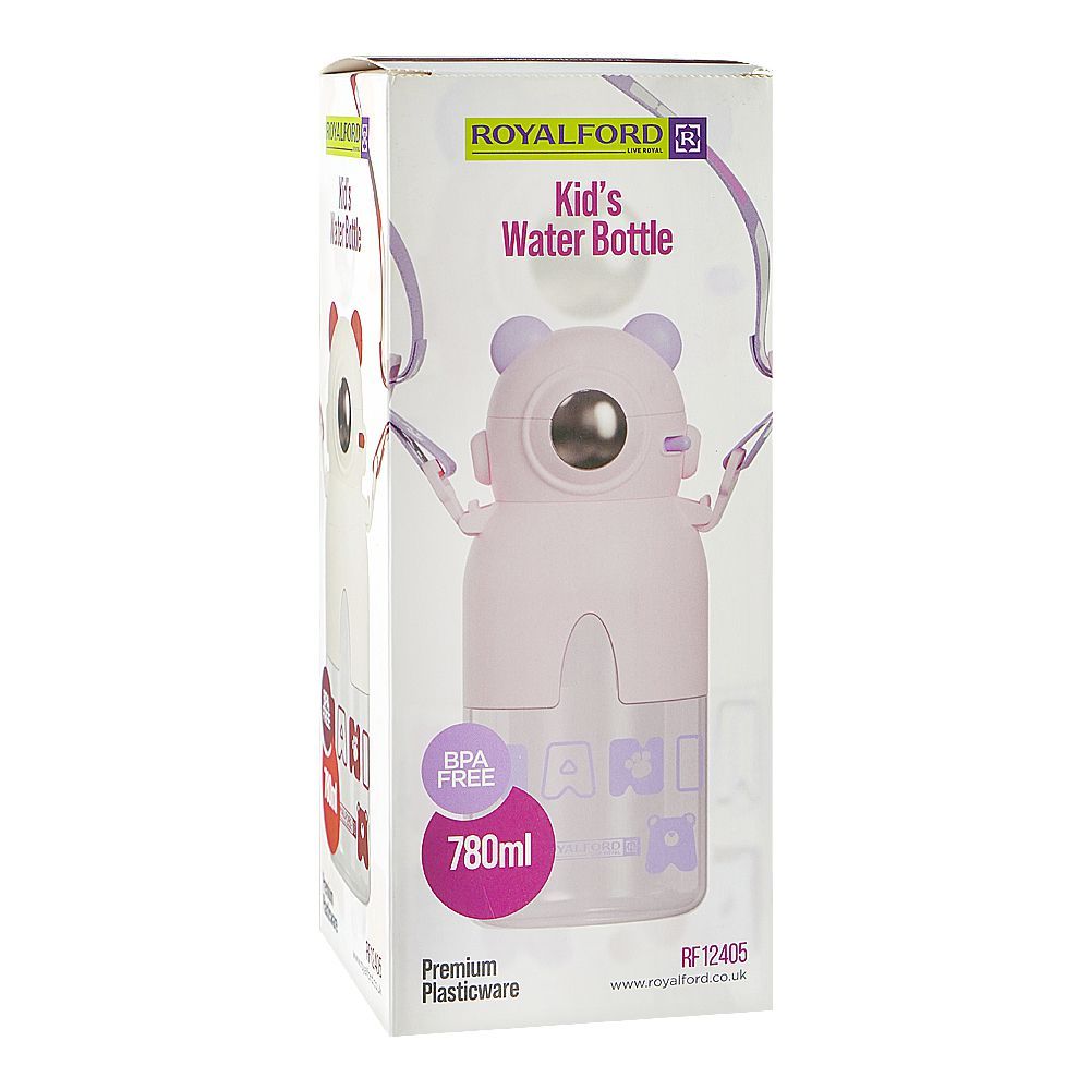 Royalford Kids Premium Plastic Water Bottle, BPA Free, 780ml, RF12405 - Image 4