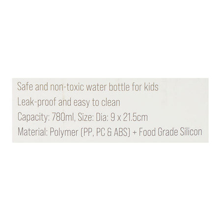 Royalford Kids Premium Plastic Water Bottle, BPA Free, 780ml, RF12405 - Image 7
