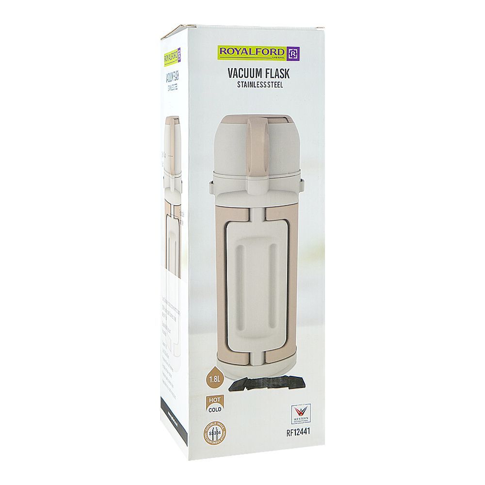 Royalford Stainless Steel Vacuum Flask, 1800ml, RF12441 - Image 4