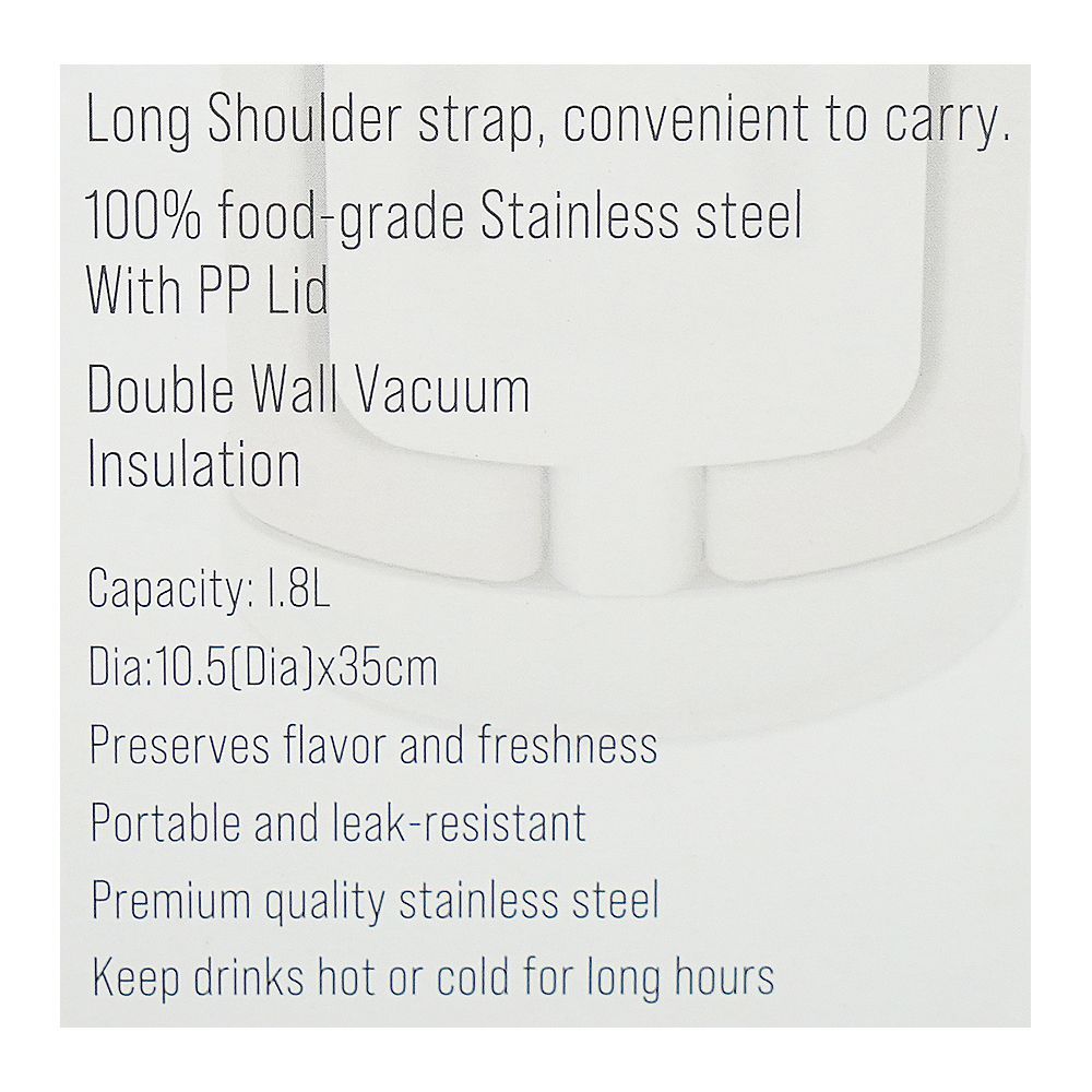 Royalford Stainless Steel Vacuum Flask, 1800ml, RF12441 - Image 6