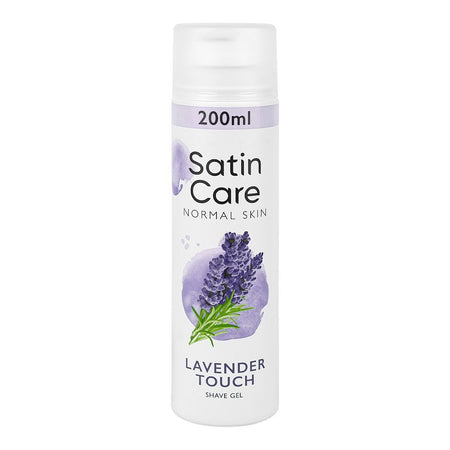 Gillette Satin Care Lavender Touch Shave Gel, For Normal Skin, 200ml - Main Image