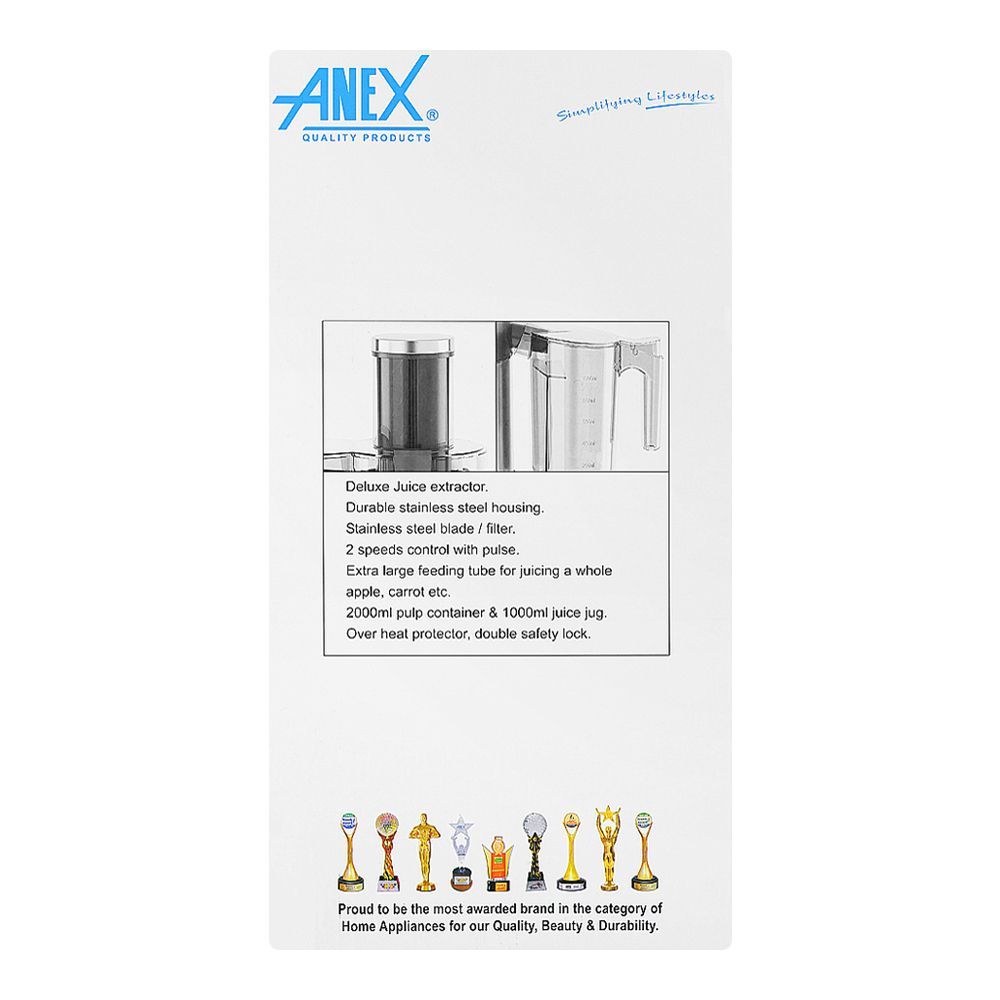 Anex Deluxe Juicer, 600W, AG-90 - Image 4