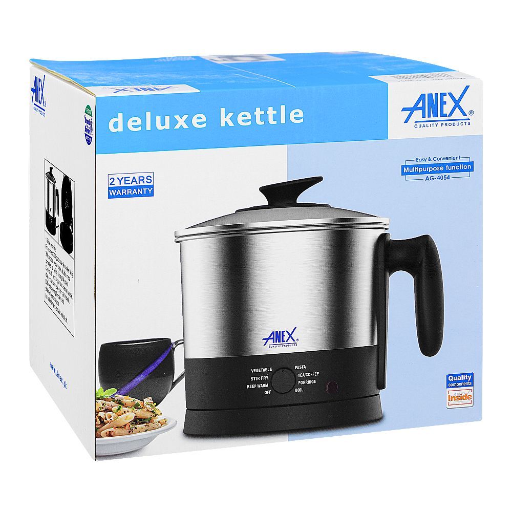 Anex Deluxe Electric Kettle, 1600ml Capacity, 600W, AG-4054 - Image 3