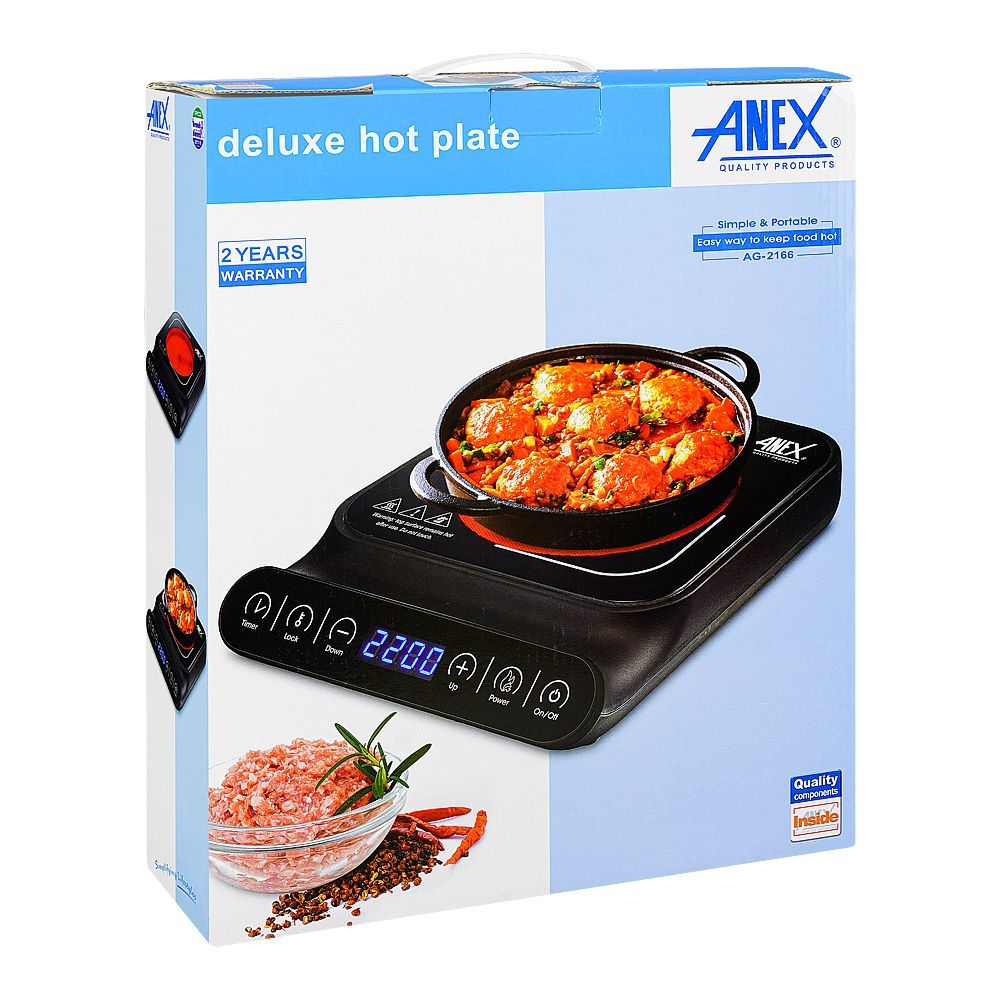 Anex Delux Hot Plate, 2200W, AG-2166 - Image 2