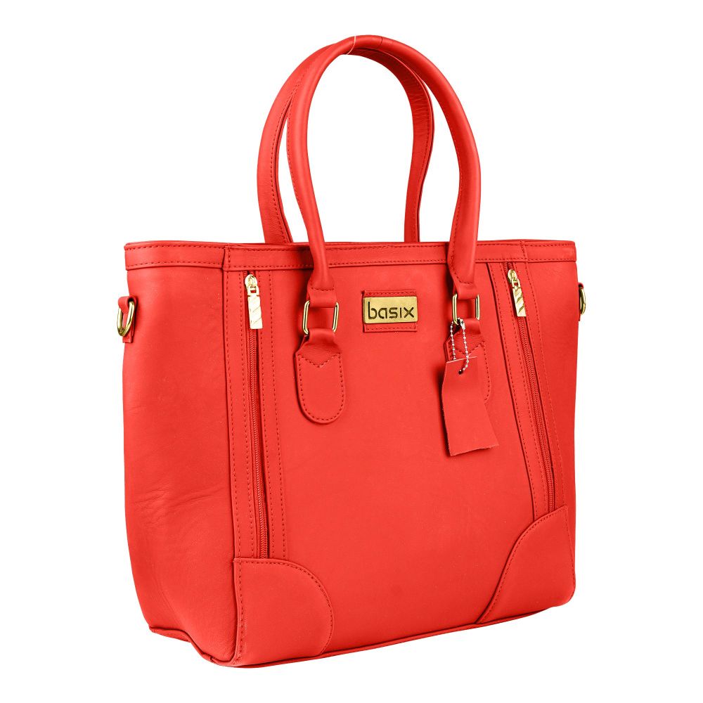 Basix Women Hand Bag, Red, SLB-P05 - Main Image