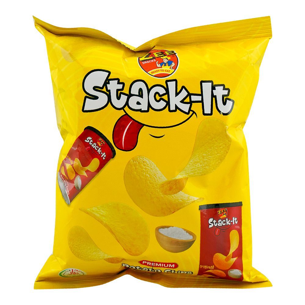 Zee Stack-It Original Potato Chips, 62g - Main Image