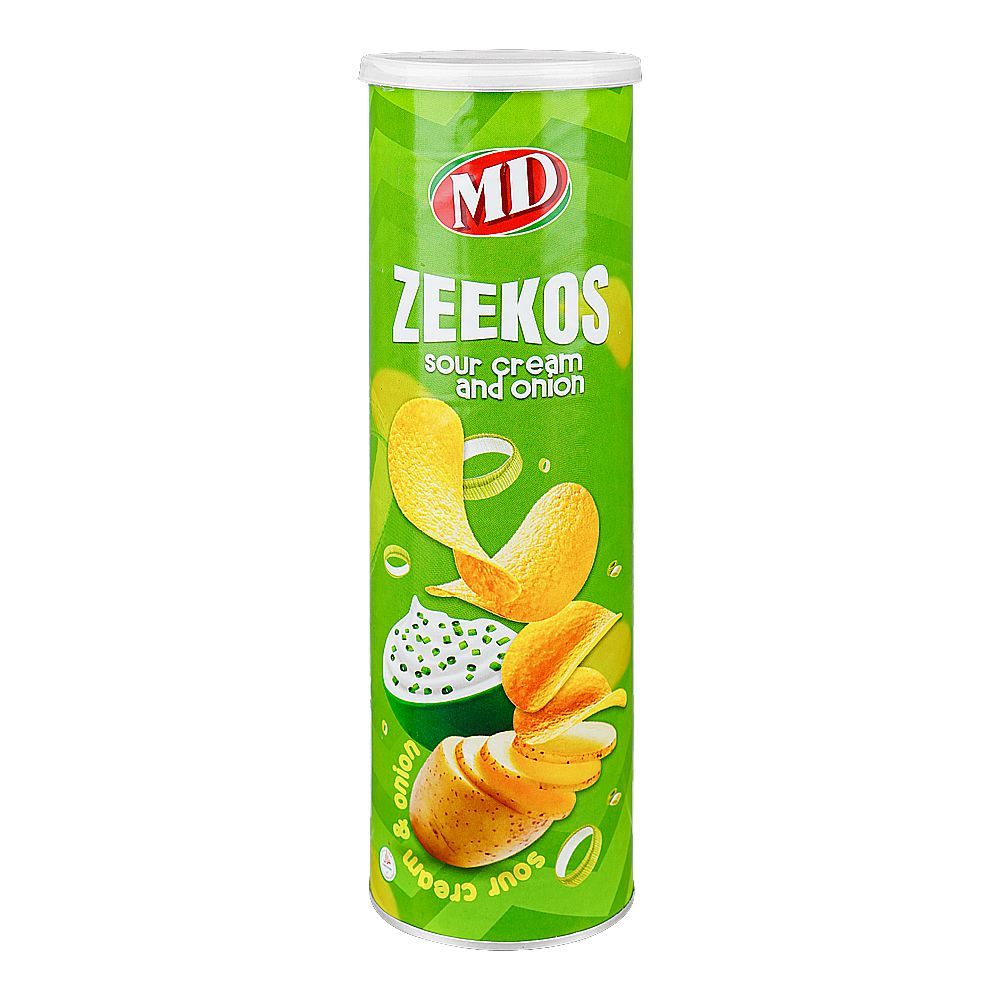 MD Zeekos Sour Cream & Onion Chips, 110g - Main Image