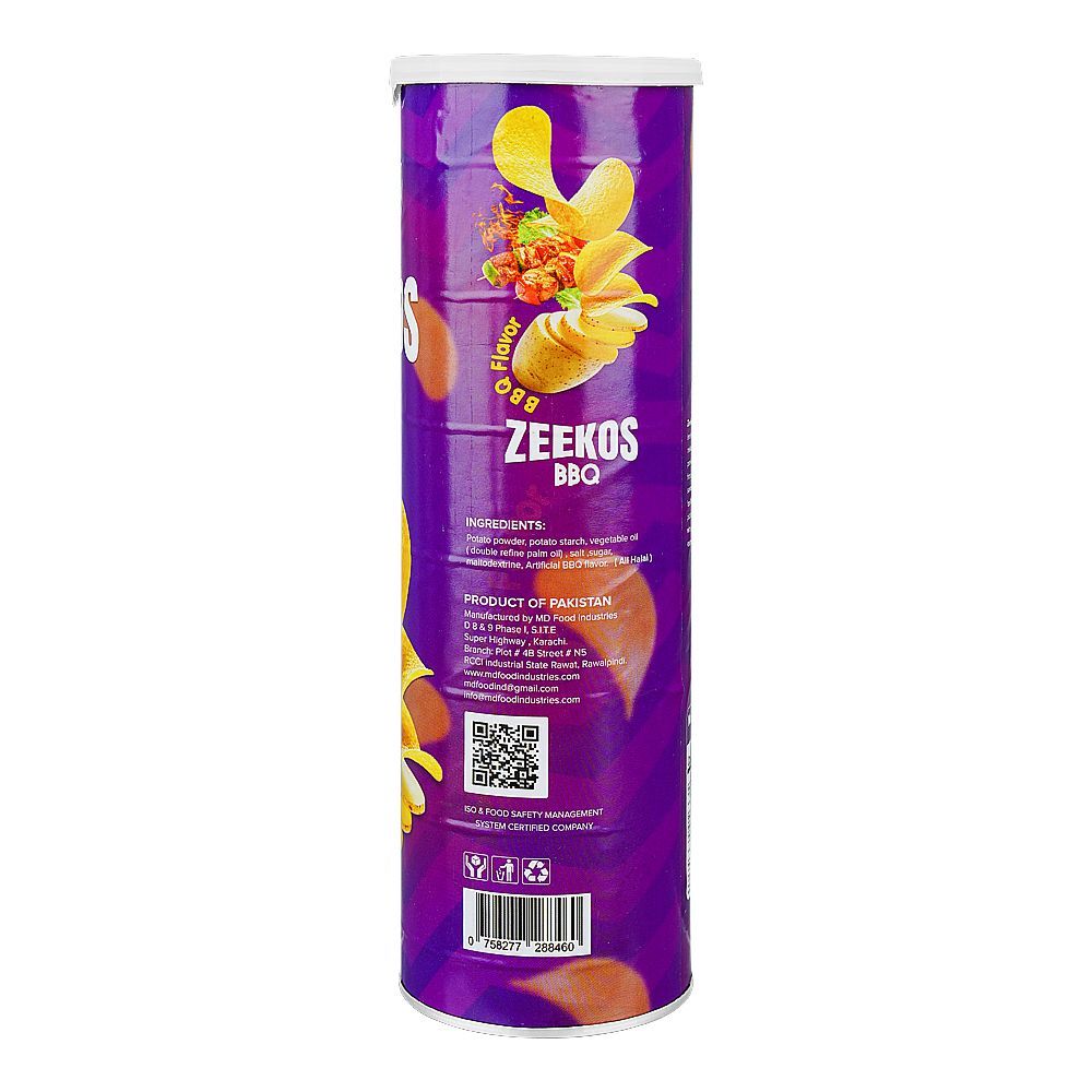 MD Zeekos BBQ Chips, 110g - Image 2
