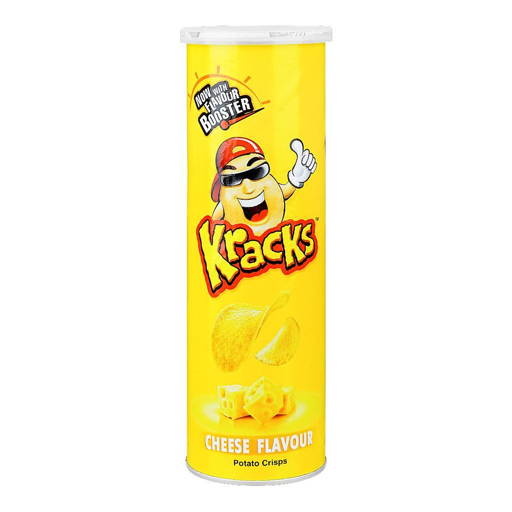 Kracks Cheese Flavor Potato Chips, 110g - Main Image