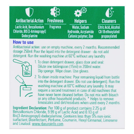 Dettol Lavender Washing Machine Cleaner, 250ml - Image 5