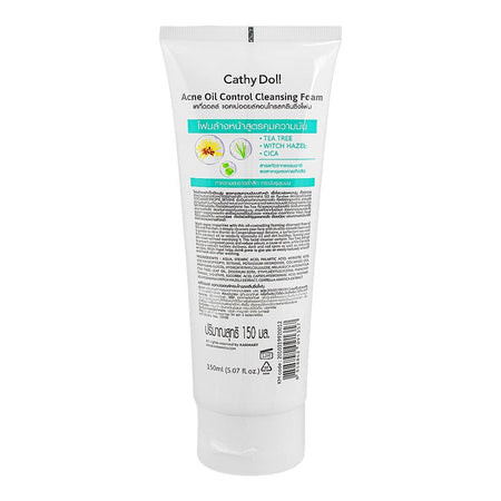 Cathy Doll Acne Oil Control Cleansing Foam, SLS & Paraben Free, 150ml - Image 2