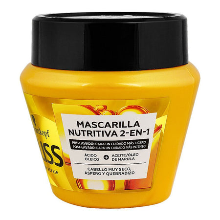 Schwarzkopf Gliss Nourishing Repair 2 In 1 Hair Mask, For Very Dry Hair, 300ml - Main Image