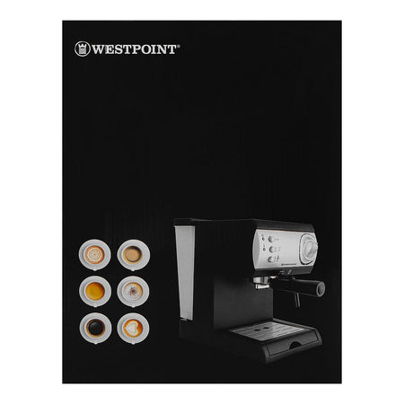 West Point Professional Coffee Machine/Maker, 1500ml Water Tank, WF-2024 - Image 5